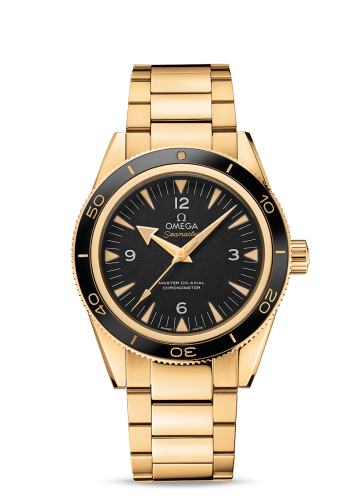 Omega Seamaster 300 Master Co-Axial Yellow Gold / Black / Bracelet